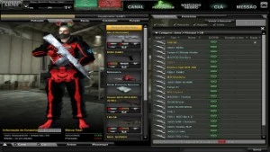 Conta Combat Arms com vários itens permanentes.