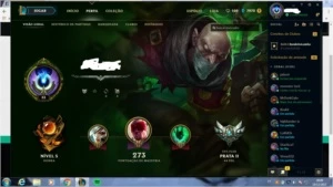 Conta de lol, Prata II. - League of Legends