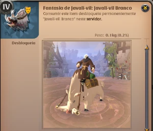 Skin de javali-vil: Javali branco - Albion Online