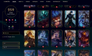 Conta Prata 4- 259 SKINS - League of Legends LOL