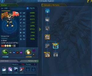 Omega Ladmo - Conta Midgame Frontier Liberado + Rank U - Digimon Masters Online