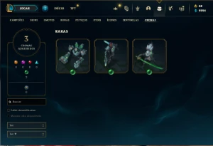 Conta prata 1 com 45 Champs e 26 Skins - League of Legends LOL