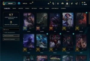 Conta prata 1 com 45 Champs e 26 Skins - League of Legends LOL