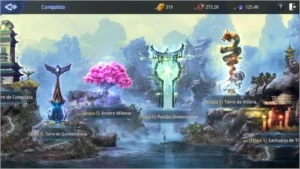 Conta lvl 45, 41k de poder, portão 6 liberado, servidor SA61 - MIR4
