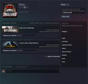 Contas Steam c/ Free CS:GO 1400+ Horas/Free PUBG 1000+ Horas - Counter Strike