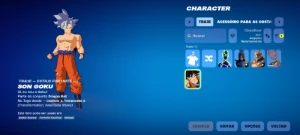 Conta Fortnite 5 Skins | Goku 4 estilos