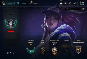 PLATINA 4, 22 SKINS, 700 RP, 8K EA - CONTA DE LOL - League of Legends
