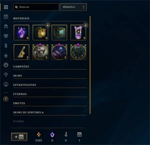 PLATINA 4, 22 SKINS, 700 RP, 8K EA - CONTA DE LOL - League of Legends