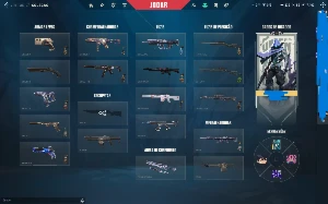 conta valorant com kuronami vandal, preludio, op dragao e +