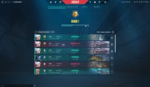 conta valorant ouro 1com kuronami vandal + 37 skins 