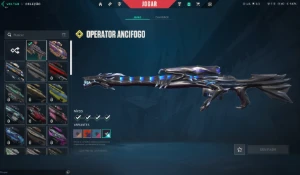 conta valorant ouro 1com kuronami vandal + 37 skins 