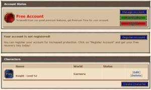 KNIGHT 52 EM GARNERA - PVP (SEM REGISTRO) - Tibia