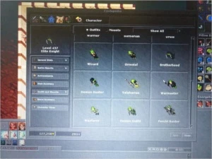 EK LVL 437 SKILLS 104/99 ML 11 NA BARRA - Tibia