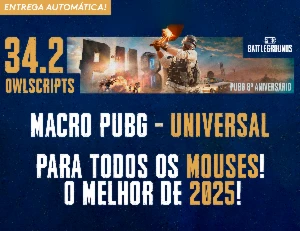 MACRO - PUBG STEAM - (VITALICIO) UNIVERSAL TODOS MOUSES