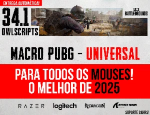 MACRO - PUBG STEAM - (VITALICIO) UNIVERSAL TODOS MOUSES