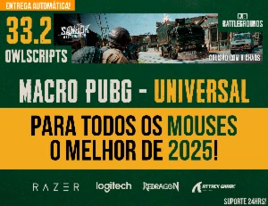 MACRO - PUBG STEAM - (VITALICIO) UNIVERSAL TODOS MOUSES