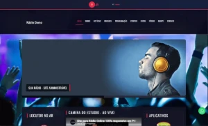 Site Web Rádio Responsivo Administrável Script Php 2026 - Sites, Lojas e Sistemas Prontos Sites e Scripts