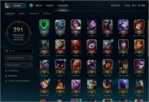 CONTA BORDA OURO 60+ CHAMPS E VARIAS SKINS ! PROMOÇAO - League of Legends LOL