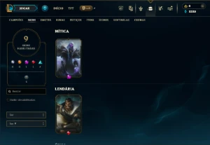 Conta lvl 640 +179 skins Main zed 740k mastery + conta pyke - League of Legends LOL