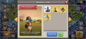 Clash of Clans Cv14 semi full com várias skins de heróis