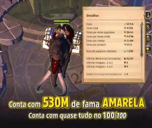 Conta Albion Online 4,5B De Fama+530M De Fama Amarela+Mamute