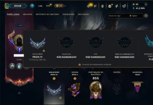 Prata 4 com TODOS os Champs e 197 Skins ( Nivel 1077 ) - League of Legends LOL
