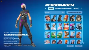 Conta Fortnite 213 skins preço negociável