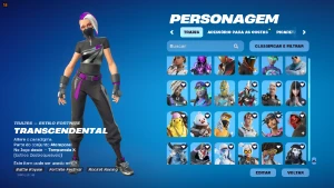 Conta Fortnite 213 skins preço negociável