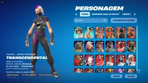 Conta Fortnite 213 skins preço negociável