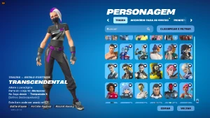 Conta Fortnite 213 skins preço negociável