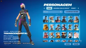 Conta Fortnite 213 skins preço negociável