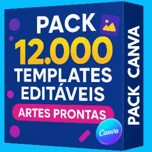 Pack com +12.000 Templates Editáveis no Canva - Outros
