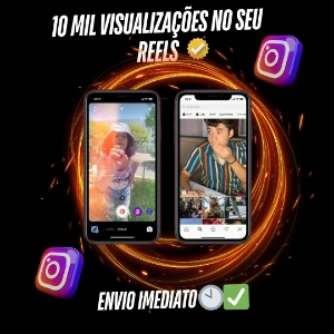 10 mil views no seu reels + 500 curtidas ( Instagram) - Redes Sociais