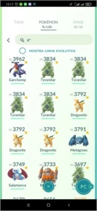Conta pokémon nível 42