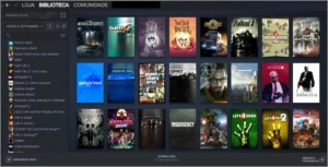 Conta steam muitos jogos, lvl 23