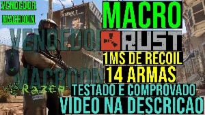 Macro Rust (1Ms Recoil & Full Armas) Mouses RAZER - NEW 2025 - Steam