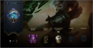 CONTA MESTRE LOL UPADA NA MÃO - League of Legends