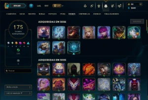 Diamante 4 com TODOS os Champs e 99 Skins ( SUP / ADC ) - League of Legends LOL
