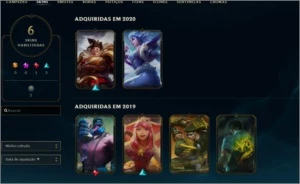 Conta platina 3 60% de win rate - League of Legends LOL