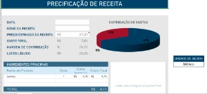 Planilha De Plano De Custo De Receitas - Editavel - Outros