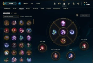 Conta ouro 4 com 132 Champs e 109 Skins + 400k de Vayne - League of Legends LOL
