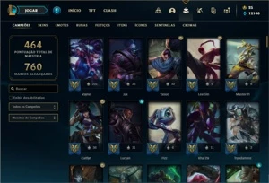 Conta ouro 4 com 132 Champs e 109 Skins + 400k de Vayne - League of Legends LOL