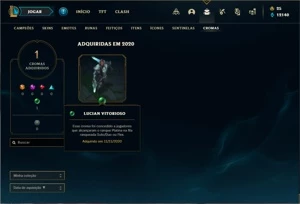 Conta ouro 4 com 132 Champs e 109 Skins + 400k de Vayne - League of Legends LOL