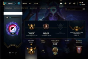 Conta ouro 4 com TODOS os champs e 263 skins ( 2 Prestigios) - League of Legends LOL