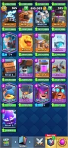 CLASH ROYALE NÍVEL 13 COM 42 CARTAS FULL 600K OURO 33 EMOTES