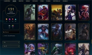 Conta LoL Unranked 130 + skins - League of Legends
