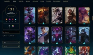 Conta LoL Unranked 130 + skins - League of Legends