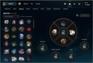 Conta Lv 53 Diamante 3 c/ 56% de win Smurf de Mono Campeão - League of Legends LOL
