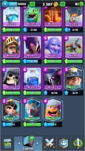 CLASH ROYALE LEVEL 9 COM 6 LENDÁRIAS