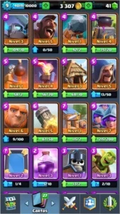 CLASH ROYALE LEVEL 9 COM 6 LENDÁRIAS